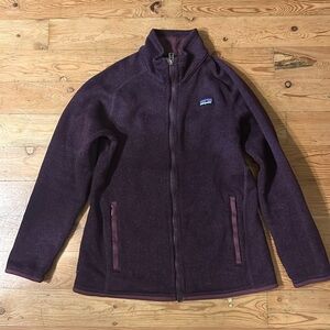 Patagonia Kids' Better Sweater Full-Zip Fleece XL (14) Dark plum/purple color